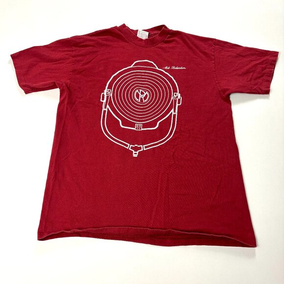 Vintage Mole-Richardson Lighting Shirt Red Sz L/XL Film Production Crew TV Tech - Picture 1 of 7